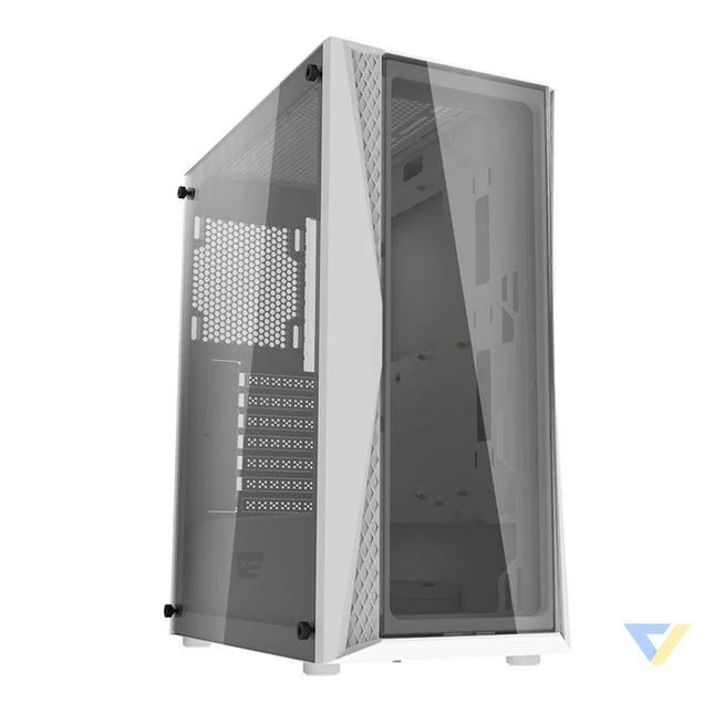 Darkflash DK352 Plus computer case (black and white) + 4 ARGB fans With fan