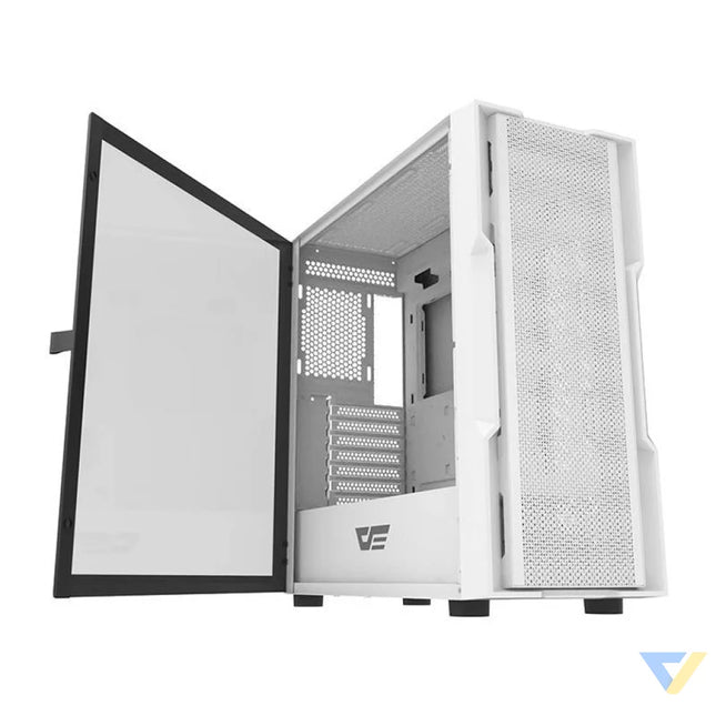 Darkflash DK431 computer case (white) + 4 fans With fan