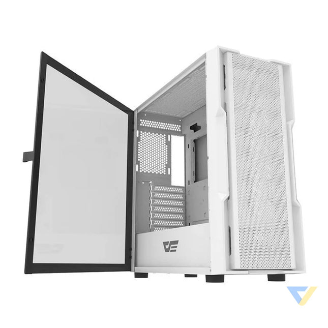 Darkflash DK431 computer case (white) + 4 fans With fan