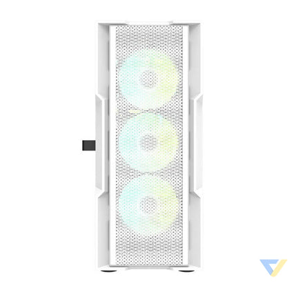 Darkflash DK431 computer case (white) + 4 fans With fan
