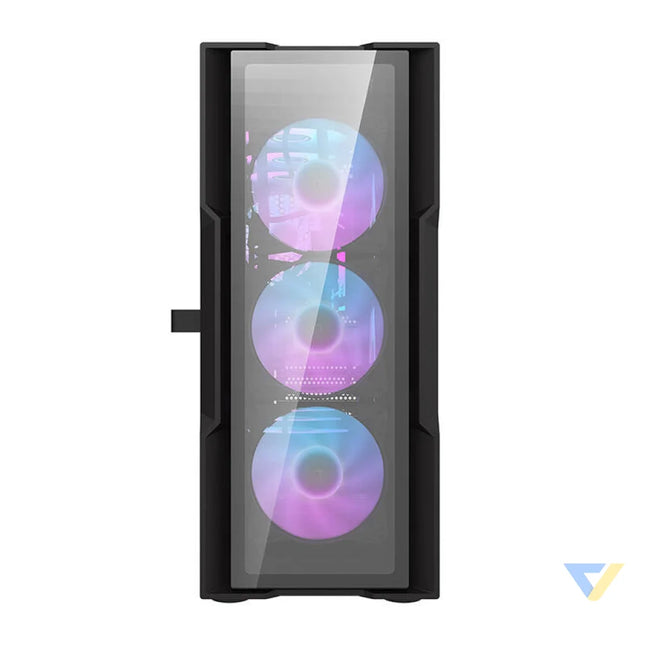 Darkflash DK431 Glass computer case (black) + 4 RGB fans With fan