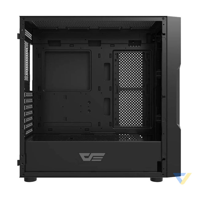 Darkflash DK431 Glass computer case (black) + 4 RGB fans With fan