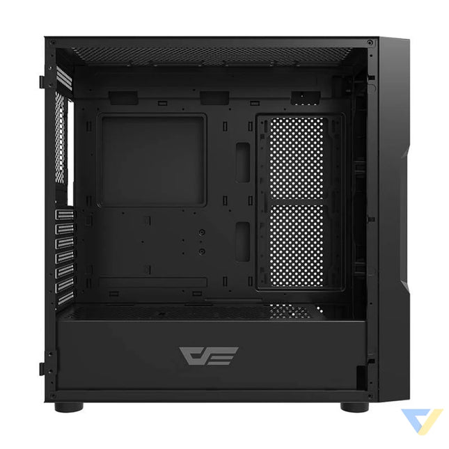 Darkflash DK431 Glass computer case (black) + 4 RGB fans With fan