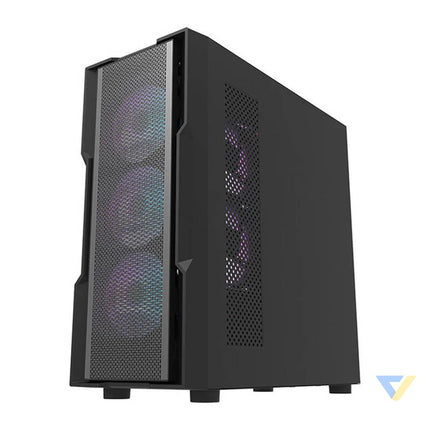 Darkflash DK431 Mesh computer case (black) + 4 ARGB fans With fan