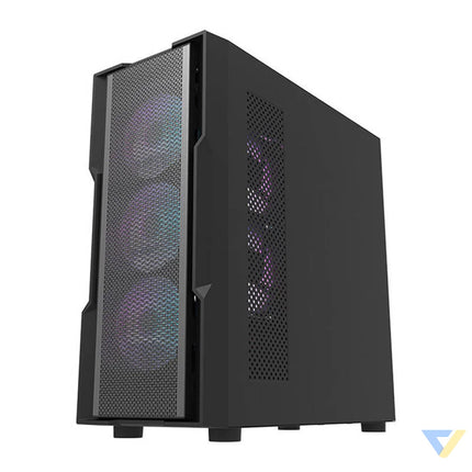 Darkflash DK431 Mesh computer case (black) + 4 ARGB fans With fan