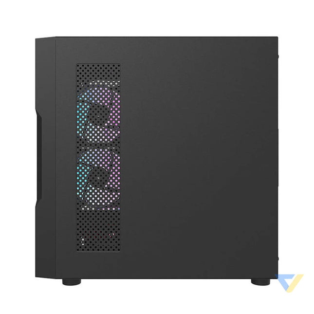 Darkflash DK431 Mesh computer case (black) + 4 ARGB fans With fan