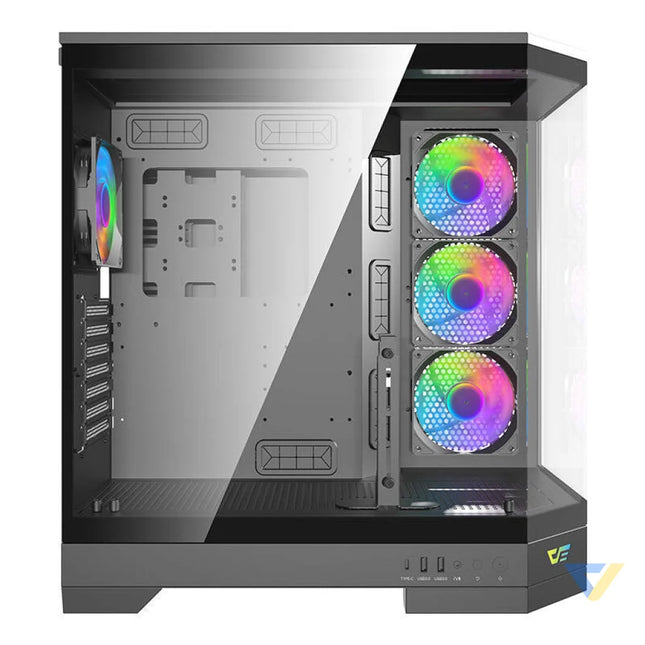 Darkflash DQX90 computer case (black) With fan