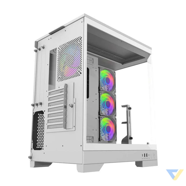 Darkflash DQX90 computer case (white) With fan