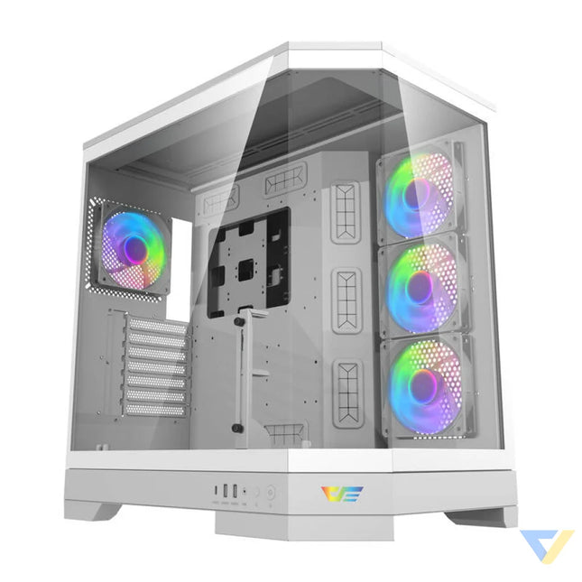 Darkflash DQX90 computer case (white) With fan