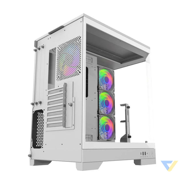 Darkflash DQX90 computer case (white) With fan