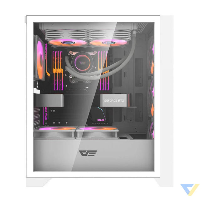 Darkflash DRX70 MESH computer case (white) + 4 RGB fans With fan
