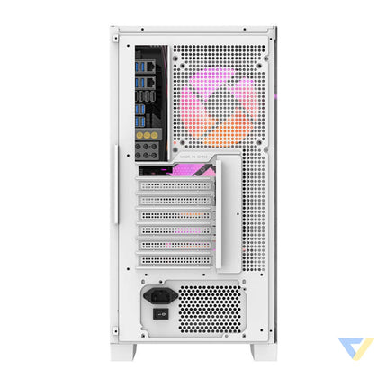 Darkflash DRX70 MESH computer case (white) + 4 RGB fans With fan