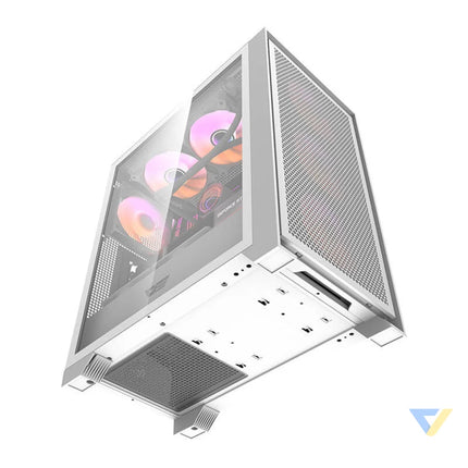 Darkflash DRX70 MESH computer case (white) + 4 RGB fans With fan