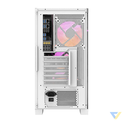 Darkflash DRX70 MESH computer case (white) + 4 RGB fans With fan