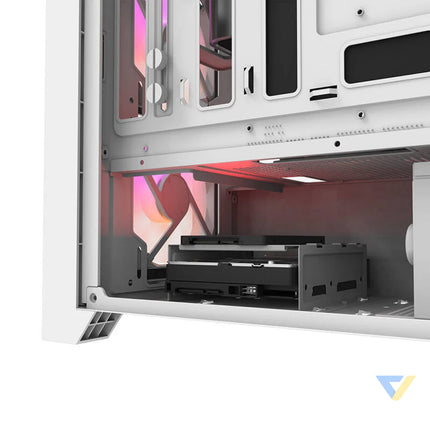 Darkflash DRX70 MESH computer case (white) + 4 RGB fans With fan