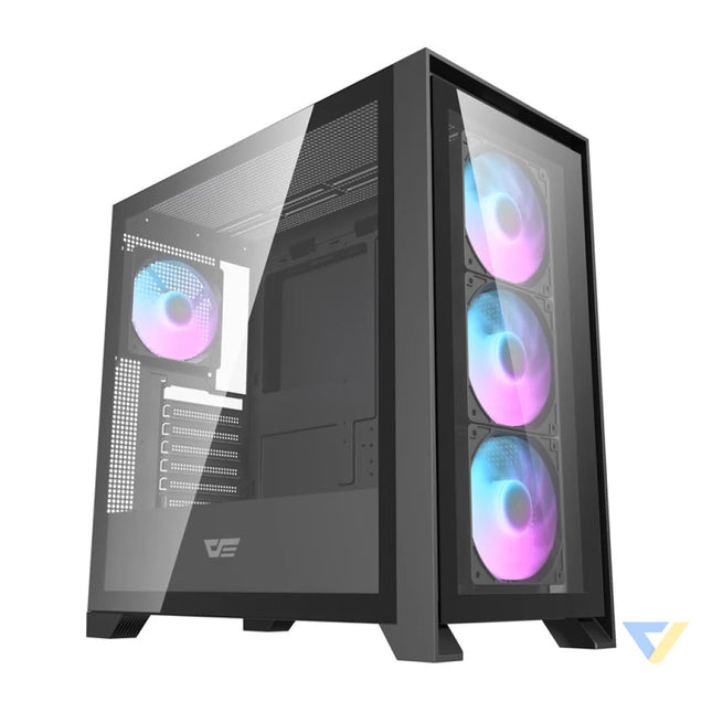 Darkflash DRX90 glass computer case (black) Without fan