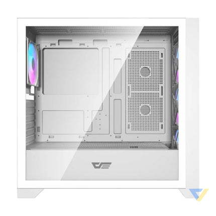 Darkflash DRX90 Glass computer case (white) With fan