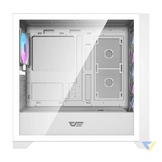 Darkflash DRX90 Glass computer case (white) With fan