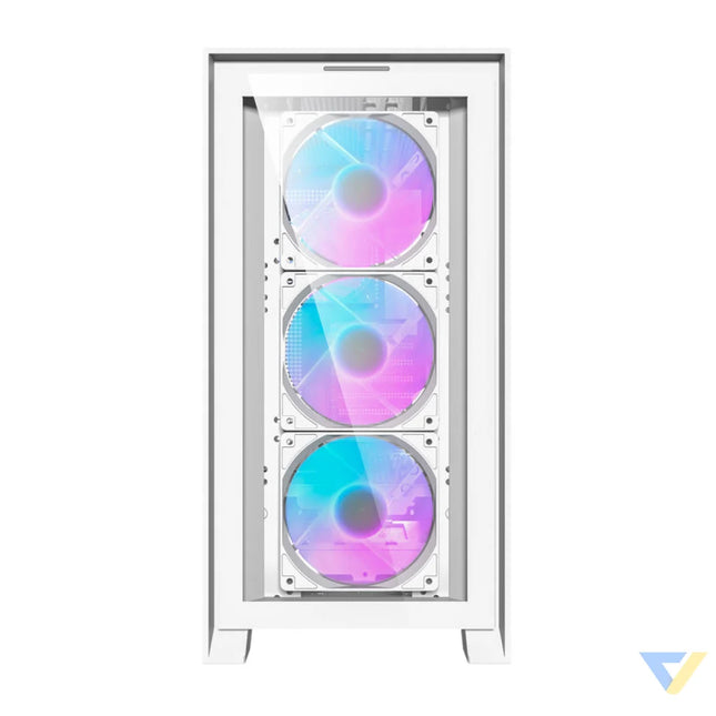 Darkflash DRX90 Glass computer case (white) With fan