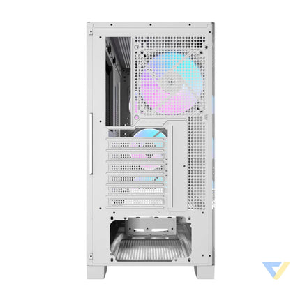 Darkflash DRX90 Glass computer case (white) With fan
