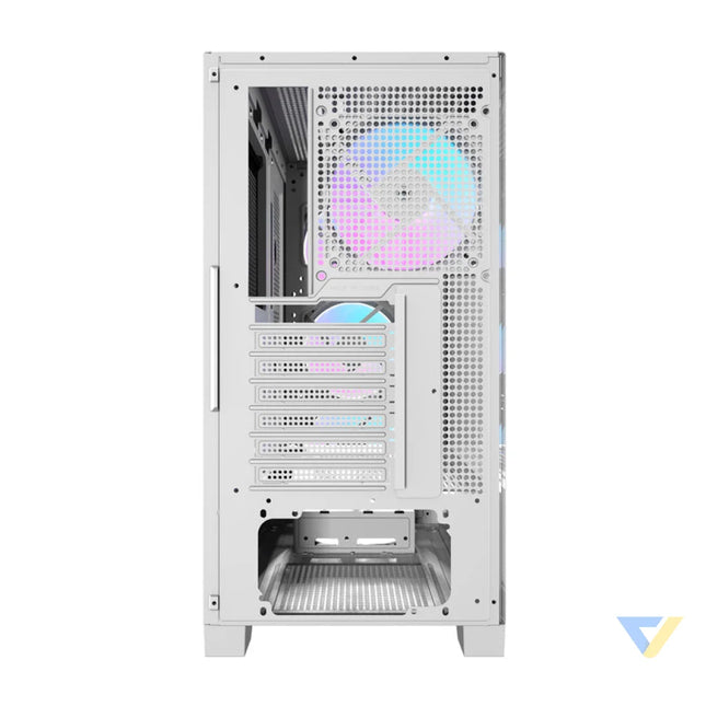 Darkflash DRX90 Glass computer case (white) With fan