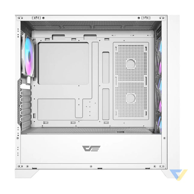 Darkflash DRX90 Glass computer case (white) With fan