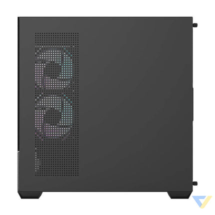 Darkflash DS900 AIR computer case (black) + 6 ARGB fans With fan