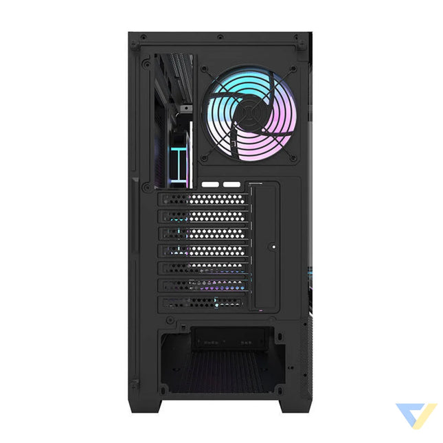 Darkflash DS900 AIR computer case (black) + 6 ARGB fans With fan