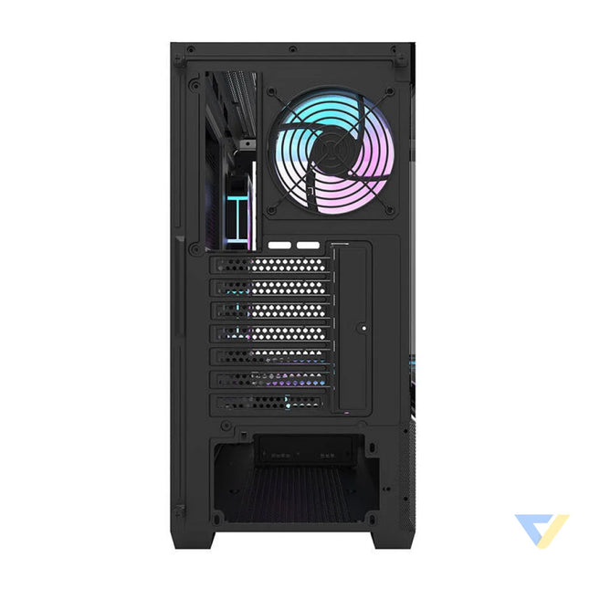Darkflash DS900 AIR computer case (black) + 6 ARGB fans With fan