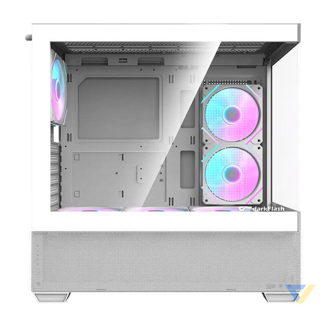 Darkflash DS900 AIR computer case (white) + 6 ARGB fans With fan