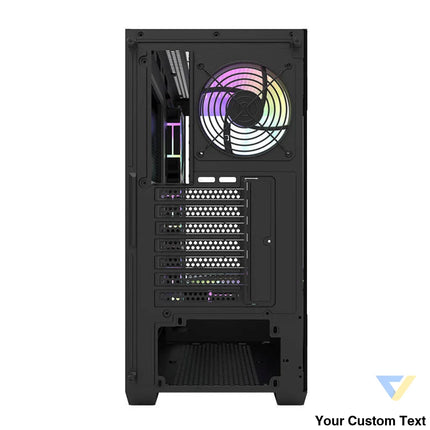 Darkflash DS900 computer case (black) + 7 ARGB fans With fan