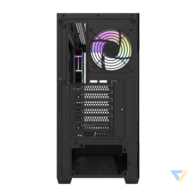 Darkflash DS900 computer case (black) + 7 ARGB fans With fan