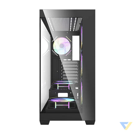 Darkflash DS900 computer case (black) + 7 ARGB fans With fan