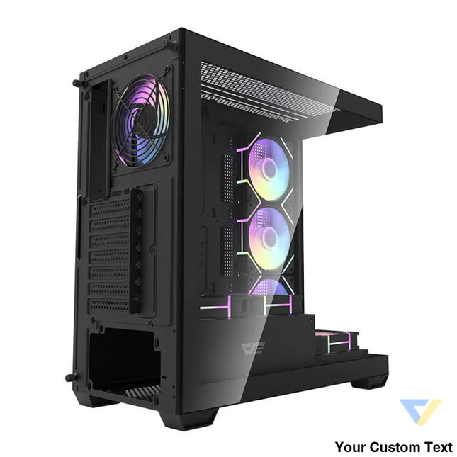 Darkflash DS900 computer case (black) + 7 ARGB fans With fan