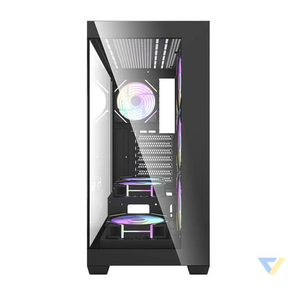 Darkflash DS900 computer case (black) + 7 ARGB fans With fan