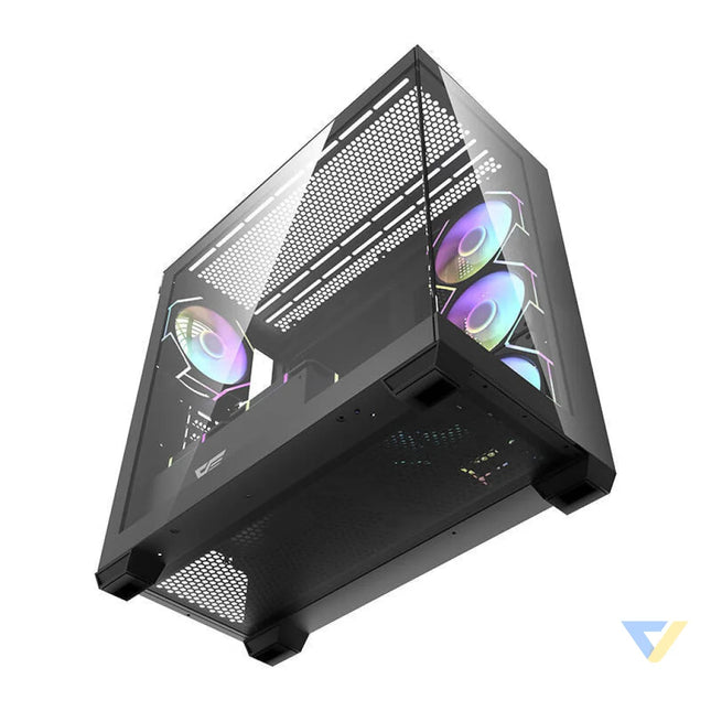 Darkflash DS900 computer case (black) + 7 ARGB fans With fan