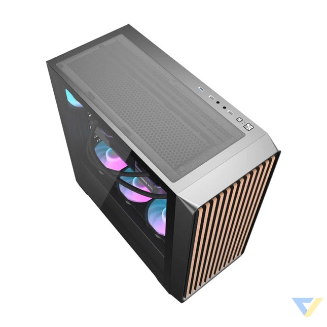 Darkflash DS900WD computer case (black) + 4 fans With fan