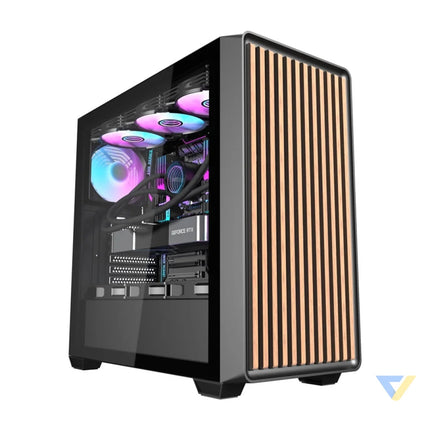 Darkflash DS900WD computer case (black) + 4 fans With fan
