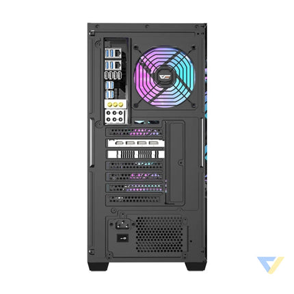 Darkflash DS900WD computer case (black) + 4 fans With fan