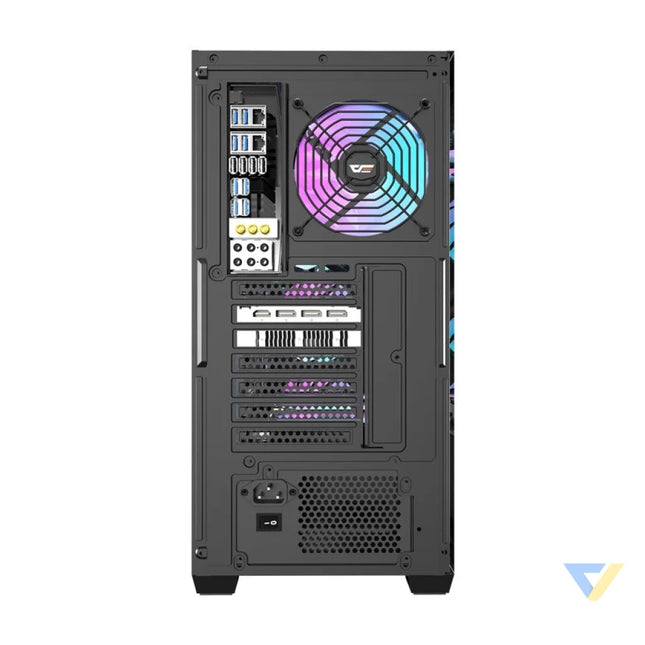 Darkflash DS900WD computer case (black) + 4 fans With fan