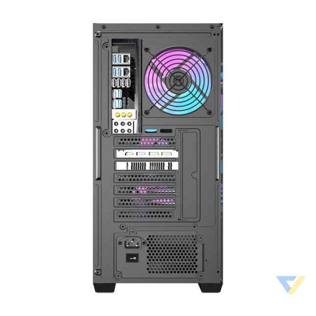 Darkflash DS900WS computer case (black) + 4 fans With fan