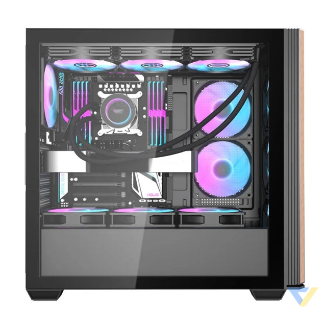 Darkflash DS900WS computer case (black) + 4 fans With fan