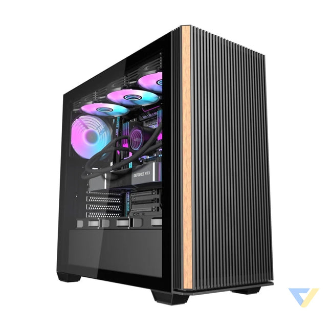 Darkflash DS900WS computer case (black) + 4 fans With fan