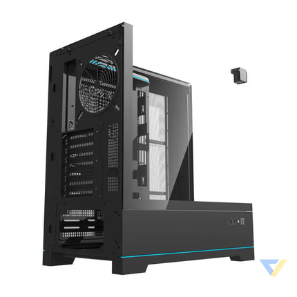 Darkflash DY450 computer case without fans (black) Without fan