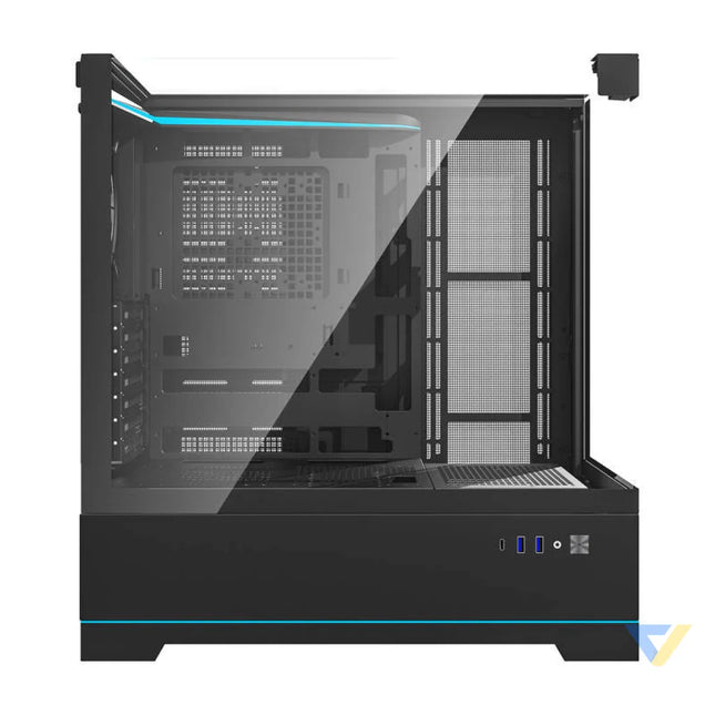 Darkflash DY450 computer case without fans (black) Without fan