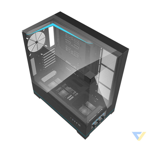 Darkflash DY450 computer case without fans (black) Without fan