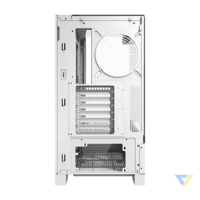 Darkflash DY450 computer case without fans (white) Without fan