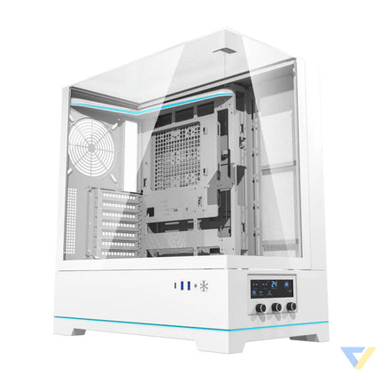 Darkflash DY450 computer case without fans (white) Without fan