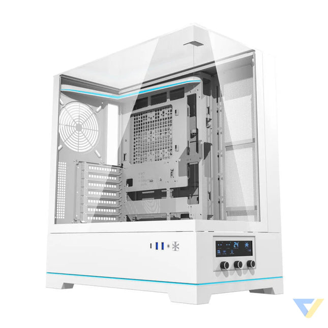 Darkflash DY450 computer case without fans (white) Without fan