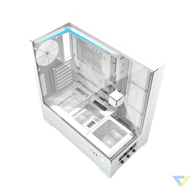 Darkflash DY450 computer case without fans (white) Without fan